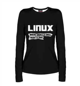 Женский Лонгслив Linux
