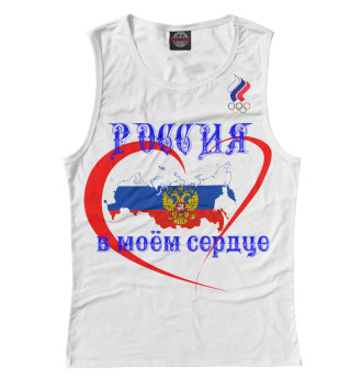 Майка для девочек Россия в моём сердце