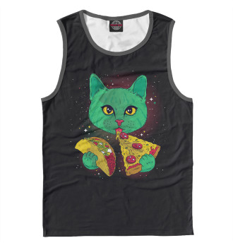 Майка для мальчиков Cosmic pizza cat