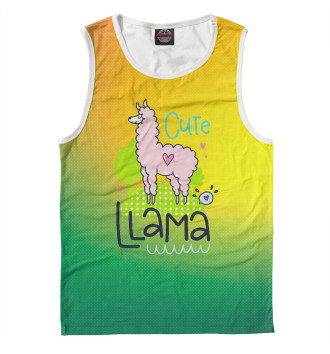 Майка для мальчиков Cute Lama