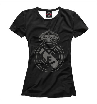 Женская Футболка FC Real Black Logo