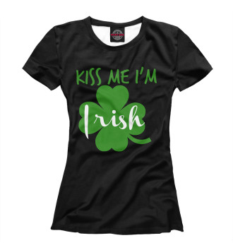 Футболка для девочек Kiss me I'm Irish