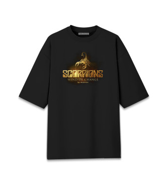 Мужская Хлопковая футболка оверсайз Scorpions