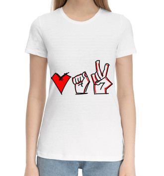 Хлопковая футболка Love Belarus