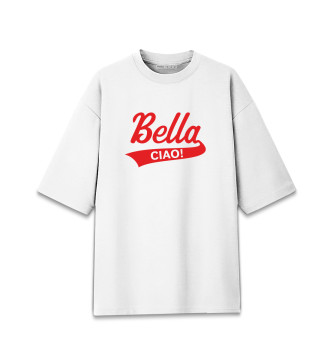 Хлопковая футболка оверсайз Bella Ciao