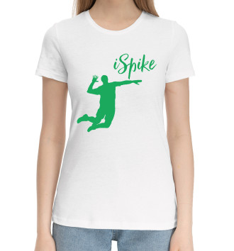 Женская Хлопковая футболка I Spike