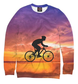 Свитшот для мальчиков Велосипед на закате