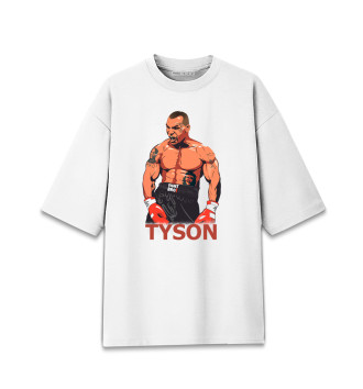 Женская Хлопковая футболка оверсайз Mike Tyson