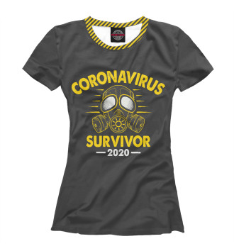 Женская Футболка Coronavirus