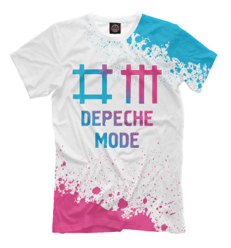 Мужская Футболка Depeche Mode Neon Gradient