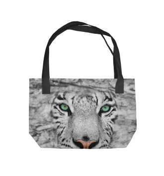 Пляжная сумка Белый тигр