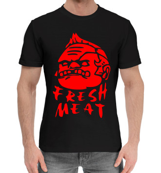 Мужская Хлопковая футболка Fresh meat