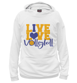 Женское Худи Live! Live! Volleyball!