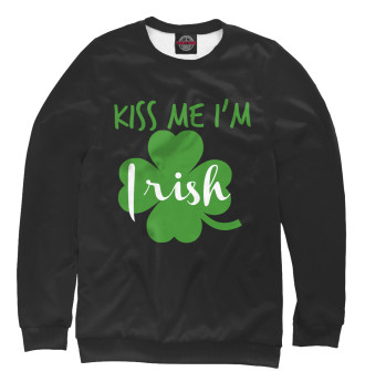 Мужской Свитшот Kiss me I'm Irish