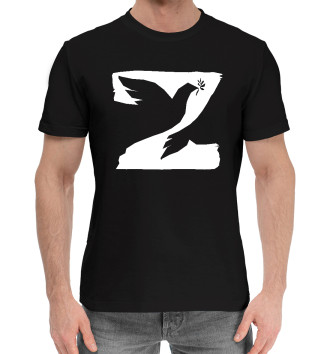 Хлопковая футболка Буква Z в форме голубя