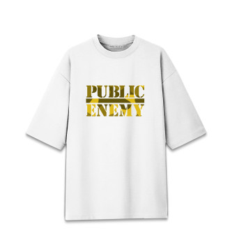 Хлопковая футболка оверсайз Public Enemy