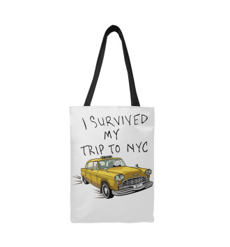 Сумка-шоппер I survived my trip to NY city