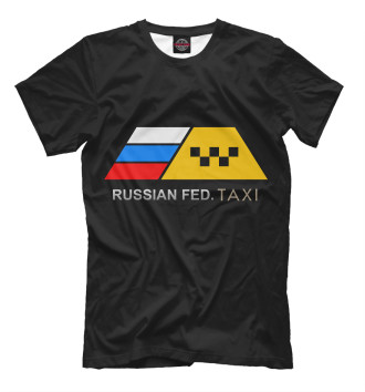 Мужская Футболка Russian Federation Taxi
