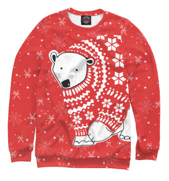 Свитшот для девочек Медведь в свитере