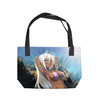 Пляжная сумка Девушка на пляже