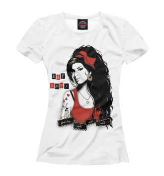 Женская Футболка Amy Winehouse