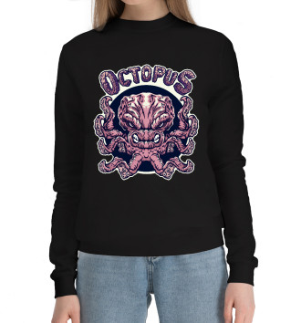 Женский Хлопковый свитшот Octopus - злобный осьминог