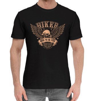 Хлопковая футболка Biker