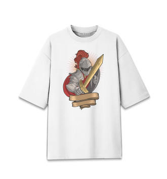 Мужская Хлопковая футболка оверсайз Рыцарь