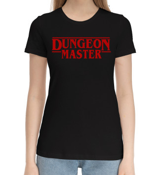 Женская Хлопковая футболка Dungeon Master