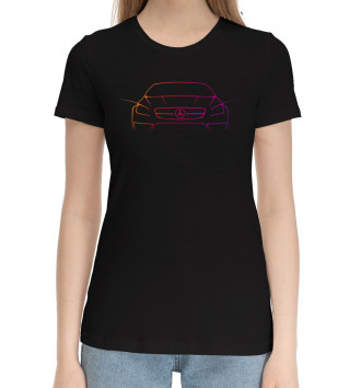 Женская Хлопковая футболка Mersedes-Benz