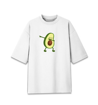 Мужская Хлопковая футболка оверсайз Авокадо