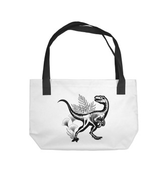 Пляжная сумка Скелет динозавра