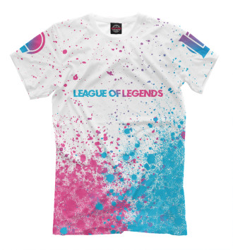 Мужская Футболка League of Legends Neon Gradient (splash)