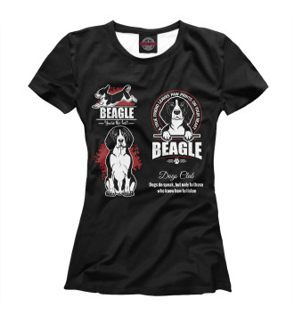 Женская Футболка Beagle