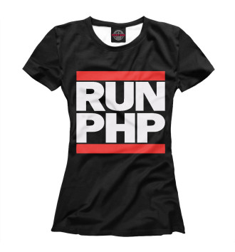 Футболка для девочек RUN PHP