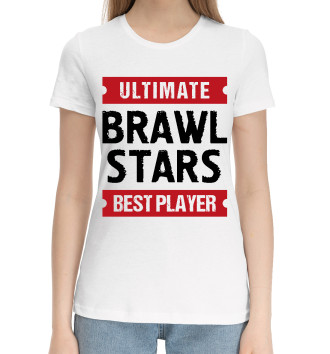 Хлопковая футболка Brawl Stars Ultimate Best player