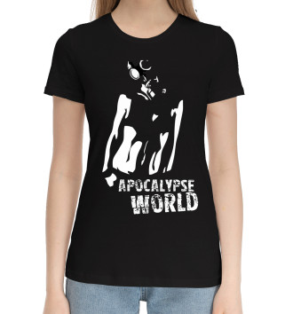 Женская Хлопковая футболка Apocalypse world