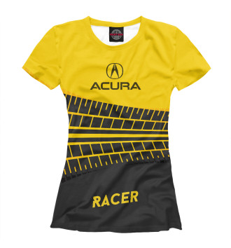 Женская Футболка Acura racer