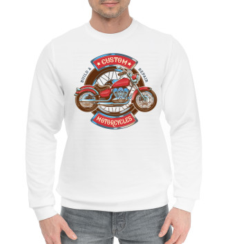 Хлопковый свитшот Custom motorcycles
