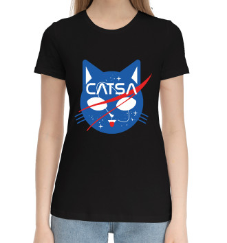 Хлопковая футболка Catsa