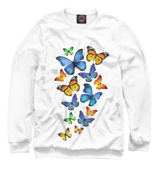 Свитшот для мальчиков Цветные бабочки
