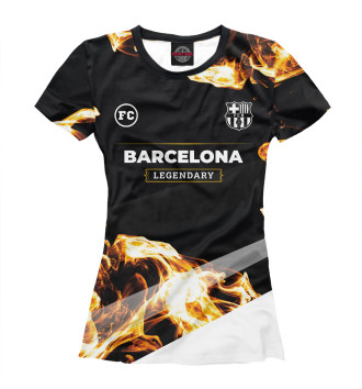 Женская Футболка Barcelona Sport Fire