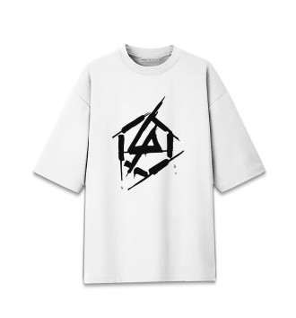 Хлопковая футболка оверсайз Linkin park
