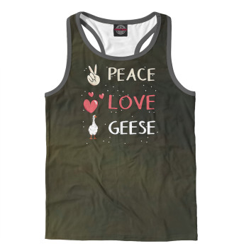 Мужская Борцовка Peace Love Geese