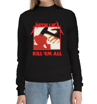 Женский Хлопковый свитшот Metallica