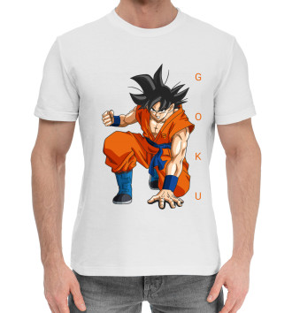 Мужская Хлопковая футболка Goku