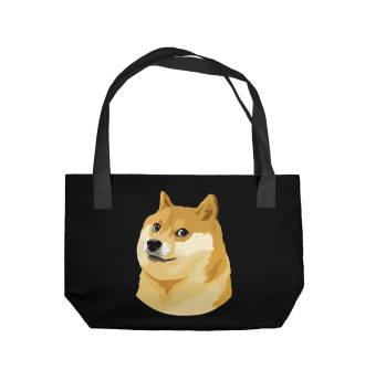 Пляжная сумка Собака Мем
