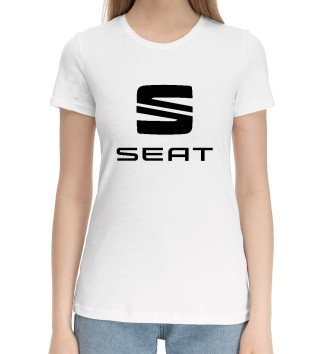 Женская Хлопковая футболка SEAT