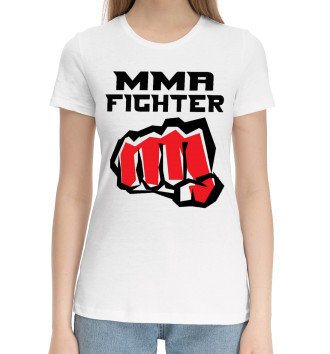 Женская Хлопковая футболка MMA