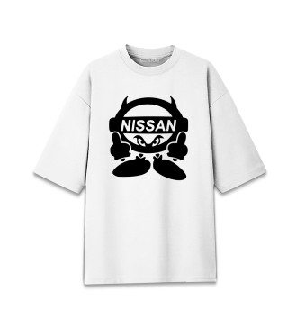 Хлопковая футболка оверсайз Nissan Devil